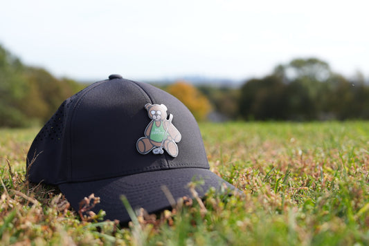 Divots Teddy Bear Branded Bills Hat (Black)