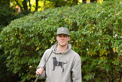 Divots Teddy Bear Branded Bills Trucker Hat (Green w/ Green Rope)