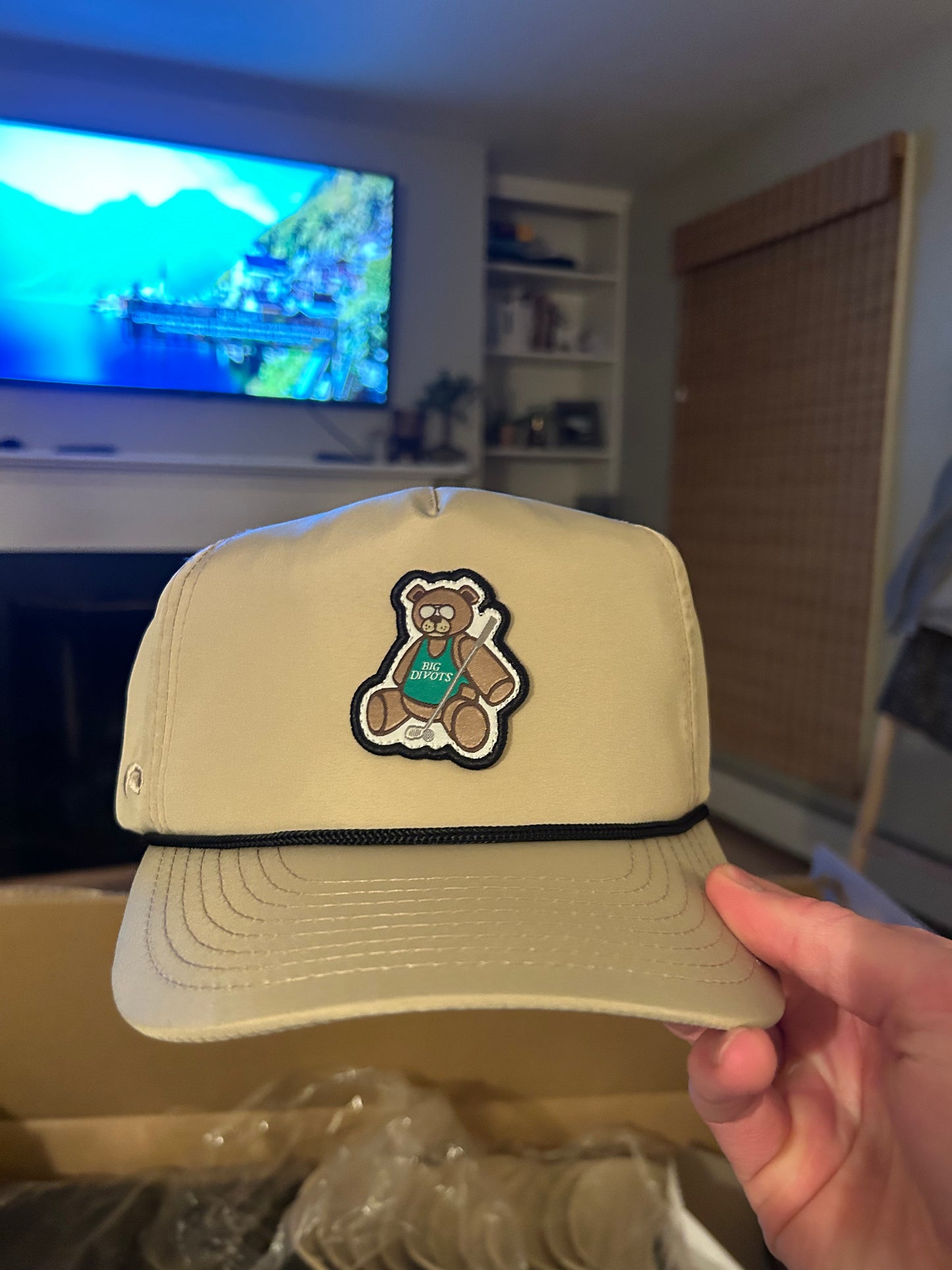 Divots Teddy Bear Logo (Khaki)